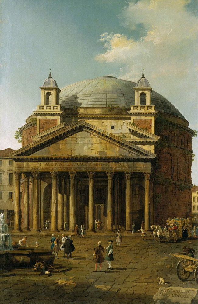 Canaletto,Panthéon (1742)